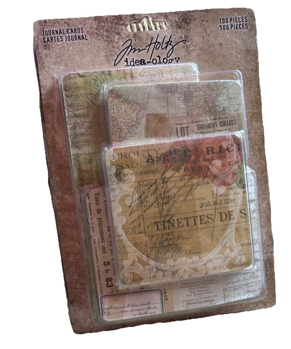 New Sealed Tim Holtz 2019 Idea-ology Journal Cards 100 Pieces TH93957